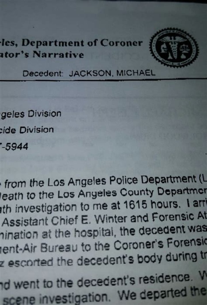 Unveiling Michael Jackson's Autopsy Report: The Cause Revealed